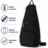 image:imageReebok Unisex Convertible Crossbody Sling Bag for Women amp Men Compact  Adjustable Strap for Vesatile Carry Organized Pockets for Phone Keys amp Wallet Durable Hardware Everyday Daily Carry or GyMaeve Black