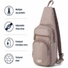 image:imageReebok Unisex Convertible Crossbody Sling Bag for Women amp Men Compact  Adjustable Strap for Vesatile Carry Organized Pockets for Phone Keys amp Wallet Durable Hardware Everyday Daily Carry or GyCosmos Mocha