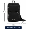 image:imageReebok Unisex Convertible Crossbody Sling Bag for Women amp Men Compact  Adjustable Strap for Vesatile Carry Organized Pockets for Phone Keys amp Wallet Durable Hardware Everyday Daily Carry or GyMikayla Black