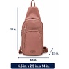 image:imageReebok Unisex Convertible Crossbody Sling Bag for Women amp Men Compact  Adjustable Strap for Vesatile Carry Organized Pockets for Phone Keys amp Wallet Durable Hardware Everyday Daily Carry or GyCosmos Choco Malt