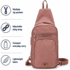 image:imageReebok Unisex Convertible Crossbody Sling Bag for Women amp Men Compact  Adjustable Strap for Vesatile Carry Organized Pockets for Phone Keys amp Wallet Durable Hardware Everyday Daily Carry or GyCosmos Choco Malt