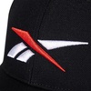 image:imageReebok Vector Baseball Hat  Snapback  Six Panel  Casual  Everyday  Sun Protection  Lightweight  BreathableBlack W Red  White