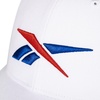 image:imageReebok Vector Baseball Hat  Snapback  Six Panel  Casual  Everyday  Sun Protection  Lightweight  BreathableWhite W Red  Blue