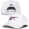image:imageReebok Vector Baseball Hat  Snapback  Six Panel  Casual  Everyday  Sun Protection  Lightweight  BreathableWhite W Red  Blue