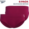 image:imageReebok Womens Bikini Underwear  6 Pack Soft Stretch Seamless Panties  Smooth Feel Stays Comfortable All Day Relaxed Waistband Sits Gently on the Hips Without Digging inBlackAnemoneLight Grey Melange