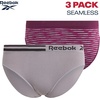 image:imageReebok Womens Bikini Underwear 3 Pack Soft Stretch Seamless Panties  Smooth Feel Stays Comfortable All Day Relaxed Waistband Sits Gently on the Hips Without Digging inGrapewine SpacedyeLotusSharkskin