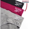 image:imageReebok Womens Bikini Underwear 3 Pack Soft Stretch Seamless Panties  Smooth Feel Stays Comfortable All Day Relaxed Waistband Sits Gently on the Hips Without Digging inGreyRedBlack