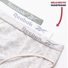 image:imageReebok Womens Bikini Underwear 3 Pack Soft Stretch Seamless Panties  Smooth Feel Stays Comfortable All Day Relaxed Waistband Sits Gently on the Hips Without Digging inNatural SpacedyeLily PadWhite Stripe