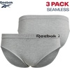 image:imageReebok Womens Bikini Underwear 3 Pack Soft Stretch Seamless Panties  Smooth Feel Stays Comfortable All Day Relaxed Waistband Sits Gently on the Hips Without Digging inBlackLight GreyBlack