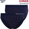 image:imageReebok Womens Bikini Underwear 5 Pack Soft Stretch Seamless Underwear  NextLevel Softness from Breathable Nylon Spandex Flattering LowRise Silhouette Flatters Natural CurvesBlackVibrant PinkSharkskinSoft PinkScuba Blue Spacedye Stripe