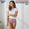 image:imageReebok Womens Bikini Underwear 5 Pack Soft Stretch Seamless Underwear  NextLevel Softness from Breathable Nylon Spandex Flattering LowRise Silhouette Flatters Natural CurvesJacquardLotusBlackPink SpacedyeBlack