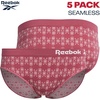 image:imageReebok Womens Bikini Underwear 5 Pack Soft Stretch Seamless Underwear  NextLevel Softness from Breathable Nylon Spandex Flattering LowRise Silhouette Flatters Natural CurvesJacquardLotusBlackPink SpacedyeBlack