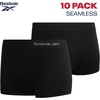 image:imageReebok Womens Boyshorts  10 Pack Performance Seamless Underwear for Women  StayPut Fit Moves Naturally with Your Body Tagless 4Way Stretch Eliminates Visible Lines and Pressure PointsAll Black