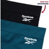 image:imageReebok Womens Boyshorts  2 Pack Seamless Stretch 4 Inseam Tagless  StayPut Design Moves with You Flexible 4Way Flexible Fabric Eliminates Lines and Everyday DiscomfortDeep TealBlack