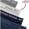 image:imageReebok Womens Boyshorts  4 Pack Performance Seamless Underwear for Women  Extended Coverage with a Comfortable Inseam Lightweight Stretch Fabric Provides Breathable Everyday ComfortBlue JacquardSteel GreyEvening BlueNatural Spacedye