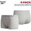 image:imageReebok Womens Boyshorts  4 Pack Performance Seamless Underwear for Women  Extended Coverage with a Comfortable Inseam Lightweight Stretch Fabric Provides Breathable Everyday ComfortRose Dust JacquardGreenBlackNatural Spacedye