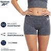 image:imageReebok Womens Boyshorts  4 Pack Performance Seamless Underwear for Women  Extended Coverage with a Comfortable Inseam Lightweight Stretch Fabric Provides Breathable Everyday ComfortCharcoal MelangeRhubarb