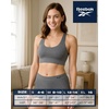 image:imageReebok Womens Boyshorts  5 Pack Performance Seamless Underwear for Women  StayPut Fit Moves Naturally with Your Body Tagless 4Way Stretch Eliminates Visible Lines and Pressure PointsWhite StripeCadetSharkskinBlackened PearlBlack
