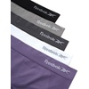image:imageReebok Womens Boyshorts  5 Pack Performance Seamless Underwear for Women  StayPut Fit Moves Naturally with Your Body Tagless 4Way Stretch Eliminates Visible Lines and Pressure PointsWhite StripeCadetSharkskinBlackened PearlBlack