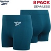 image:imageReebok Womens Boyshorts  8 Pack Performance Seamless Underwear for Women  StayPut Design Moves with You Flexible 4Way Flexible Fabric Eliminates Lines and Everyday DiscomfortDeep TealBlack Seamless