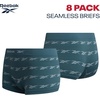 image:imageReebok Womens Boyshorts  8 Pack Performance Seamless Underwear for Women  StayPut Design Moves with You Flexible 4Way Flexible Fabric Eliminates Lines and Everyday DiscomfortPrintsLight MochaRed Berry