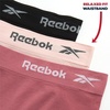 image:imageReebok Womens Boyshorts 3 Pack Long Leg Performance Underwear for Women  Wide Smooth Waistband Stays in Place Ribbed Flexible and Airy Mesh Options for Softness and BreathabilityRosewineLotusBlack