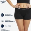 image:imageReebok Womens Boyshorts 3 Pack Long Leg Performance Underwear for Women  Wide Smooth Waistband Stays in Place Ribbed Flexible and Airy Mesh Options for Softness and BreathabilityLotusGrape WineBlack
