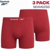image:imageReebok Womens Boyshorts 3 Pack Long Leg Performance Underwear for Women  Wide Smooth Waistband Stays in Place Ribbed Flexible and Airy Mesh Options for Softness and BreathabilityDark GreyMedium GreyRed