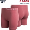 image:imageReebok Womens Boyshorts 3 Pack Long Leg Performance Underwear for Women  Wide Smooth Waistband Stays in Place Ribbed Flexible and Airy Mesh Options for Softness and BreathabilityRosewineLotusBlack