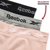 image:imageReebok Womens Boyshorts 3 Pack Long Leg Performance Underwear for Women  Wide Smooth Waistband Stays in Place Ribbed Flexible and Airy Mesh Options for Softness and BreathabilityRose DustGreyBlack
