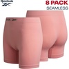 image:imageReebok Womens Boyshorts 8 Pack Long Leg Performance Underwear for Women  Seamless Fit Lays Smooth Against Skin Helps Reduce Bunching and Pinching for AllDay Comfortable CoverageCoral PinkGreyBlackLight Pink