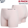 image:imageReebok Womens Boyshorts 8 Pack Long Leg Performance Underwear for Women  Seamless Fit Lays Smooth Against Skin Helps Reduce Bunching and Pinching for AllDay Comfortable CoverageBlackened PearlWhiteLight GreyLotus