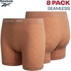 image:imageReebok Womens Boyshorts 8 Pack Long Leg Performance Underwear for Women  Seamless Fit Lays Smooth Against Skin Helps Reduce Bunching and Pinching for AllDay Comfortable CoverageBeaverLightPinkBlackMedium Grey