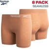 image:imageReebok Womens Boyshorts 8 Pack Long Leg Performance Underwear for Women  Seamless Fit Lays Smooth Against Skin Helps Reduce Bunching and Pinching for AllDay Comfortable CoverageCafeBlackWhiteLight Grey Melange