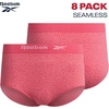 image:imageReebok Womens Briefs  8 Pack Stretch Comfort High Rise TagFree Seamless  Soft Flexible Feel Moves with Your Day Clean BarelyThere Fit Helps Reduce Visible Lines Under Fitted ClothesPink Lemonade JacquardGreyHeavenly PinkMock Orange