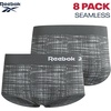image:imageReebok Womens Briefs  8 Pack Stretch Comfort High Rise TagFree Seamless  Soft Flexible Feel Moves with Your Day Clean BarelyThere Fit Helps Reduce Visible Lines Under Fitted ClothesSharskin JacquardLotusLilypadBlack