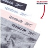 image:imageReebok Womens Briefs 4 Pack Performance Stretch High Cut Seamless Udnerwear  womens briefs high waist boyshorts panties seamless breathable under wear pack no show full pantys underware clothing spandexSharkskin JacquardWhite StripeLotusBlackened Pearl
