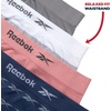 image:imageReebok Womens Briefs 4 Pack Performance Stretch High Cut Seamless Udnerwear  womens briefs high waist boyshorts panties seamless breathable under wear pack no show full pantys underware clothing spandexVintage Indigo JacquardGreyBlush PinkWhite Stripes