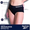image:imageReebok Womens Briefs 4 Pack Performance Stretch High Cut Seamless Udnerwear  womens briefs high waist boyshorts panties seamless breathable under wear pack no show full pantys underware clothing spandexBlack Rose Stripe