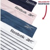 image:imageReebok Womens Briefs 4 Pack Performance Stretch High Cut Seamless Udnerwear  womens briefs high waist boyshorts panties seamless breathable under wear pack no show full pantys underware clothing spandexDark Denim JacquardOrchid HushEvening BlueWhite Stripe Melange