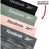 image:imageReebok Womens Briefs 4 Pack Performance Stretch High Cut Seamless Udnerwear  womens briefs high waist boyshorts panties seamless breathable under wear pack no show full pantys underware clothing spandexSharskin JacquardLotusLilypadBlack