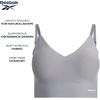 image:imageReebok Womens Everyday Bras  2 Pack or 4 Pack Soft Stretch Longline Ladies Bralettes Performance Wireless Bras for WomenBright PeachSteel Grey2pk