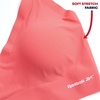 image:imageReebok Womens Everyday Bras  2 Pack or 4 Pack Soft Stretch Longline Ladies Bralettes Performance Wireless Bras for WomenBright PeachSteel Grey4pk