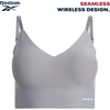 image:imageReebok Womens Everyday Bras  2 Pack or 4 Pack Soft Stretch Longline Ladies Bralettes Performance Wireless Bras for WomenBright PeachSteel Grey4pk