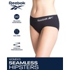 image:imageReebok Womens Hipster Briefs  10 Pack Plus Size Soft Stretch Seamless  Designed to Fit Your Curves Relaxed Waistband Sits Smoothly Without Digging in or Feeling RestrictiveWhiteBlackLotusBlack