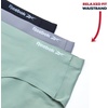 image:imageReebok Womens Hipster Panties  3 Pack Stretch Performance Bonded Seamless Panties for Women with TagFree Relaxed WaistbandBlackSharkskinLily Pad