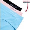 image:imageReebok Womens Hipster Panties  3 Pack Stretch Performance Bonded Seamless Panties for Women with TagFree Relaxed WaistbandBlueLotusBlack