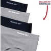 image:imageReebok Womens Hipster Panties  4 Pack Stretch Performance Bonded Seamless Panties for Women with Tag Free Relaxed WaistbandSharkskinBlack