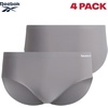 image:imageReebok Womens Hipster Panties  4 Pack Stretch Performance Bonded Seamless Panties for Women with Tag Free Relaxed WaistbandSharkskinBlack