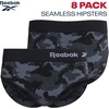 image:imageReebok Womens Hipster Panties  8 Pack Bonded Seamless TagFree Waist  Sleek Smoothedge Edges Create a Smooth Look Under Leggings and Denim Lightweight Stretch Moves with Every WorkoutBlackGreenLilyGrey